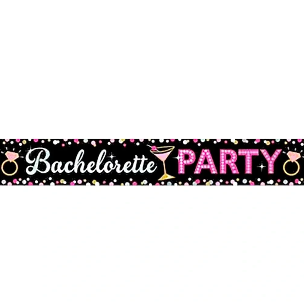 Bachelorette Party Banner - Pink and Gold